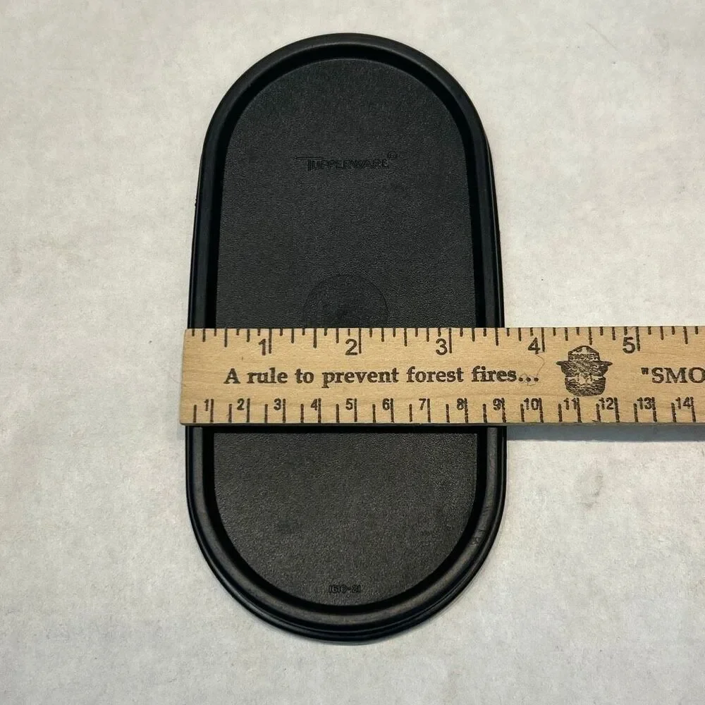 Tupperware Modular Mates Oval Seal Lid Black 1616-21 Replacement LID ONLY